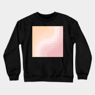 Peach and Rose Mosaic Crewneck Sweatshirt